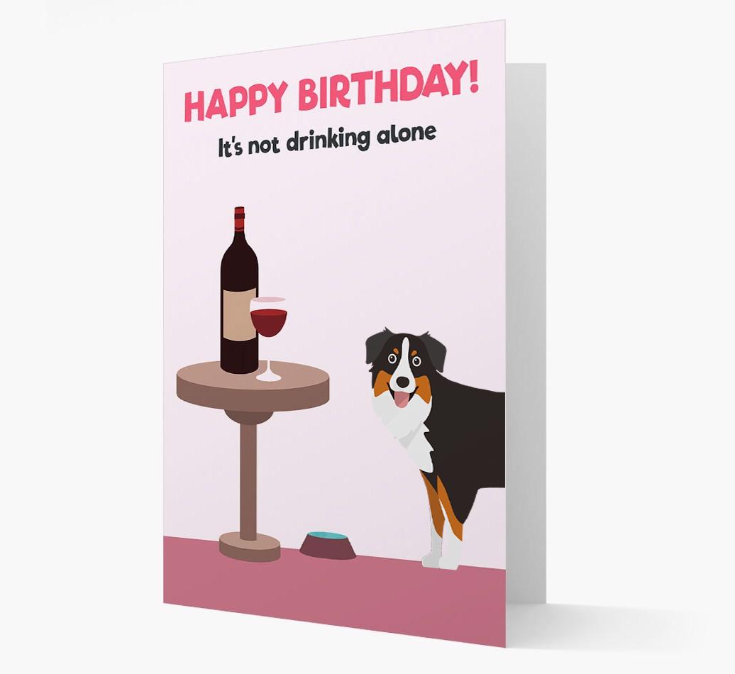 Personalized 'Birthday Drinks' Card with {breedFullName} Icon
