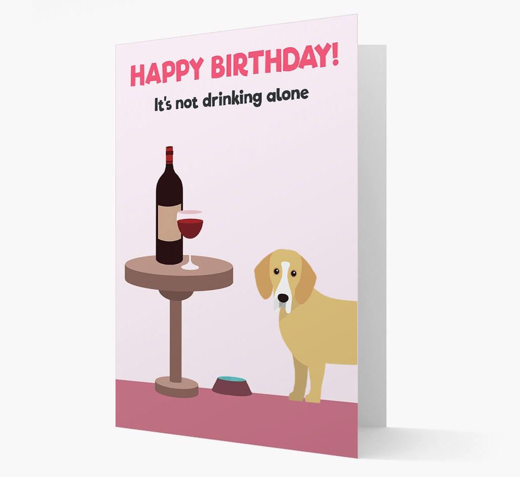 Personalized 'Birthday Drinks' Card with {breedFullName} Icon