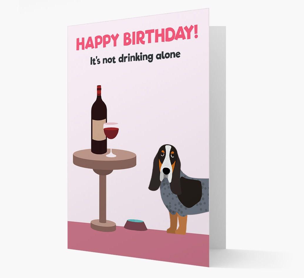 Personalized 'Birthday Drinks' Card with {breedFullName} Icon