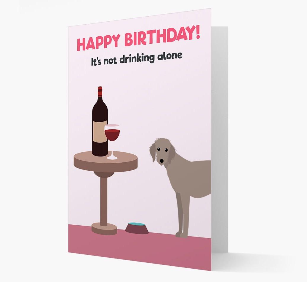 Personalized 'Birthday Drinks' Card with {breedFullName} Icon