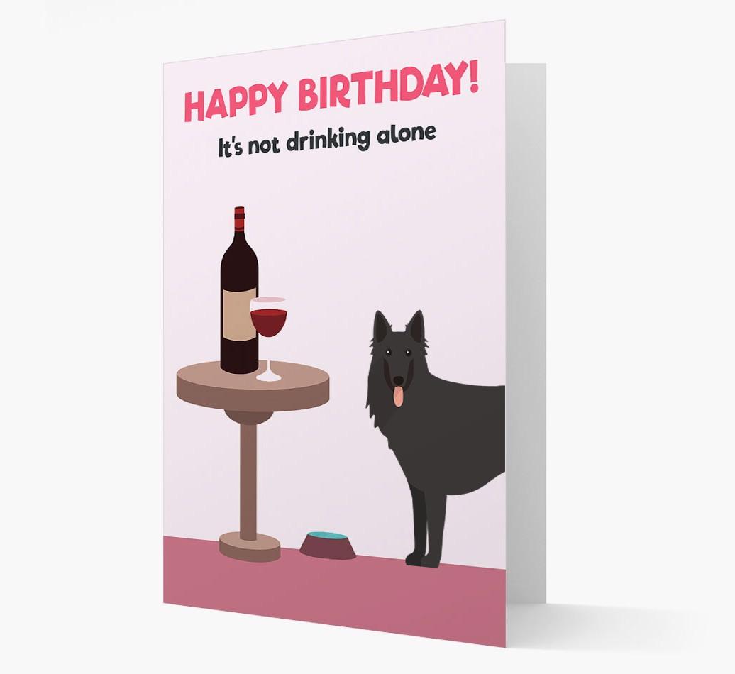 Personalized 'Birthday Drinks' Card with {breedFullName} Icon