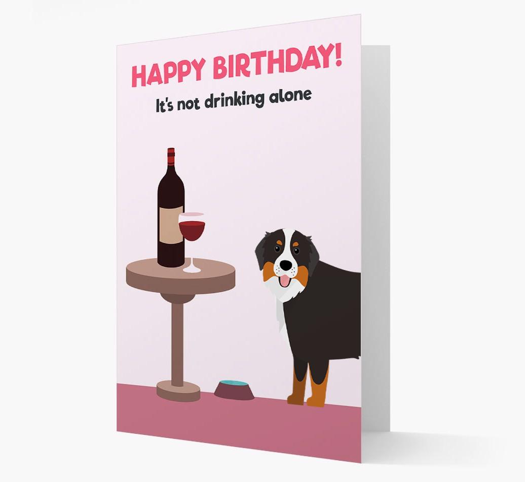 Personalized 'Birthday Drinks' Card with {breedFullName} Icon