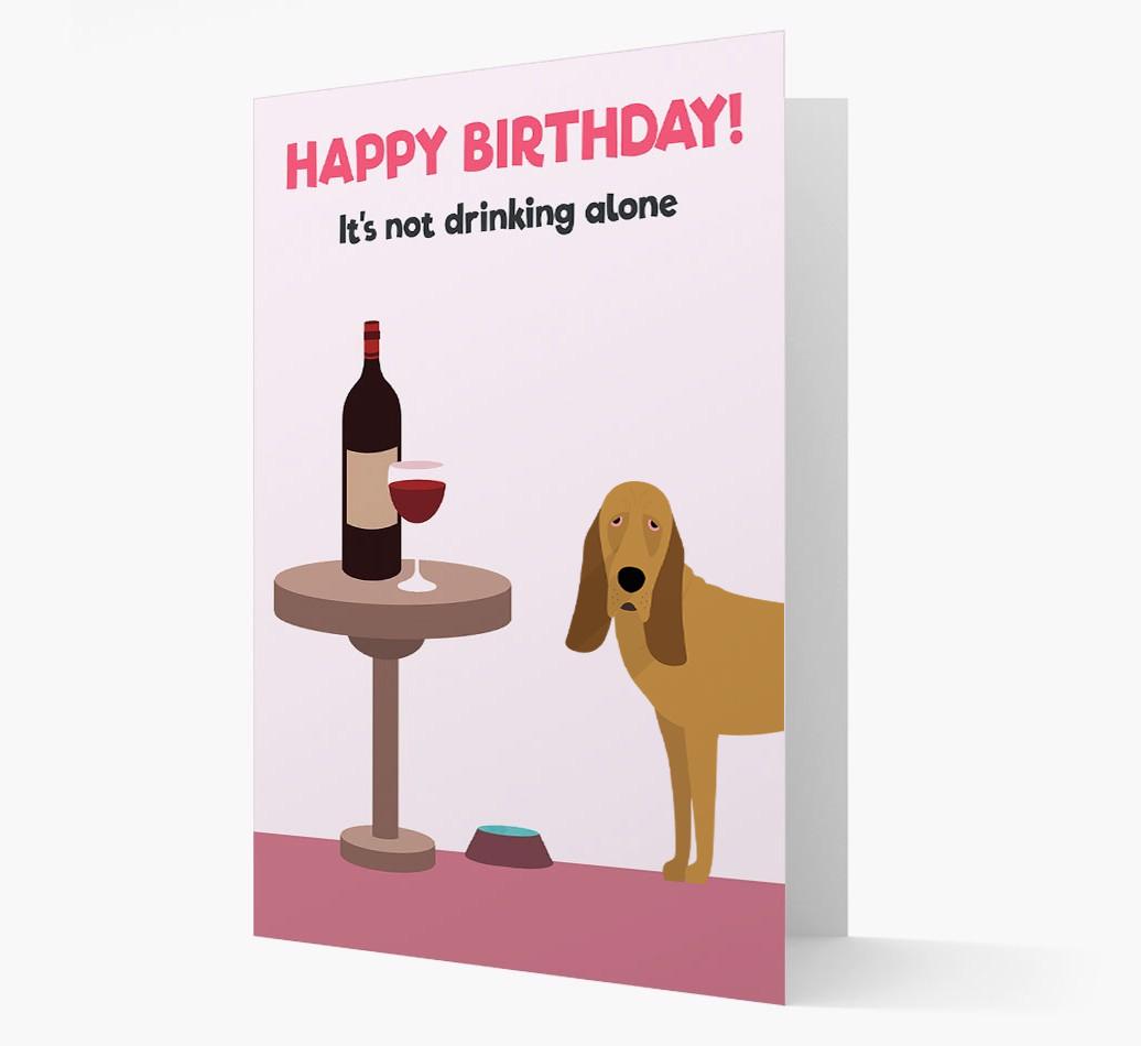 Personalized 'Birthday Drinks' Card with {breedFullName} Icon