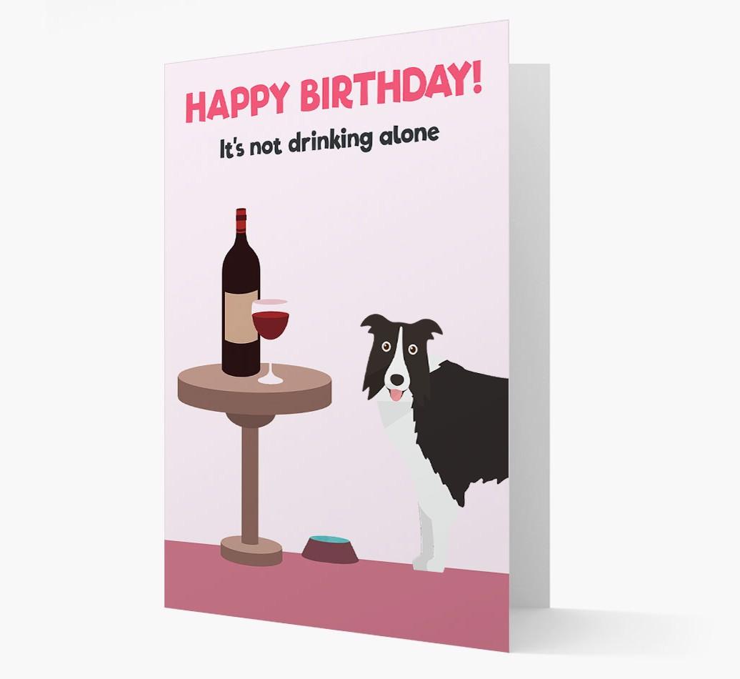 Personalized 'Birthday Drinks' Card with {breedFullName} Icon