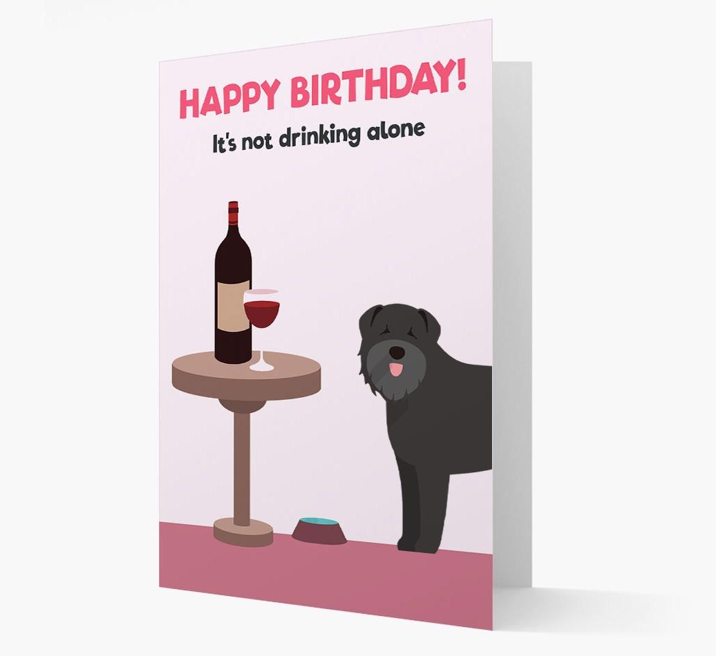 Personalized 'Birthday Drinks' Card with {breedFullName} Icon