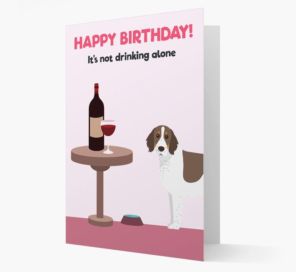 Personalized 'Birthday Drinks' Card with {breedFullName} Icon