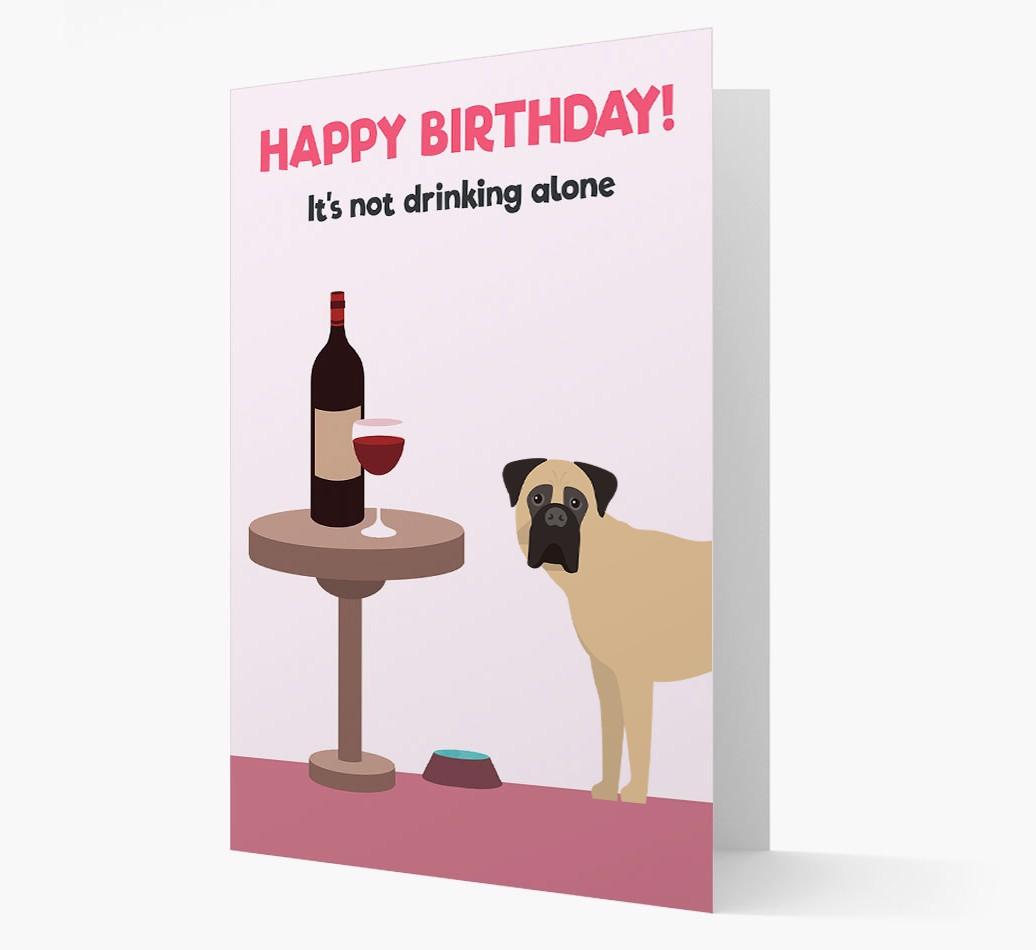 Personalized 'Birthday Drinks' Card with {breedFullName} Icon
