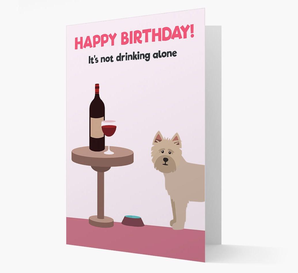Personalized 'Birthday Drinks' Card with {breedFullName} Icon