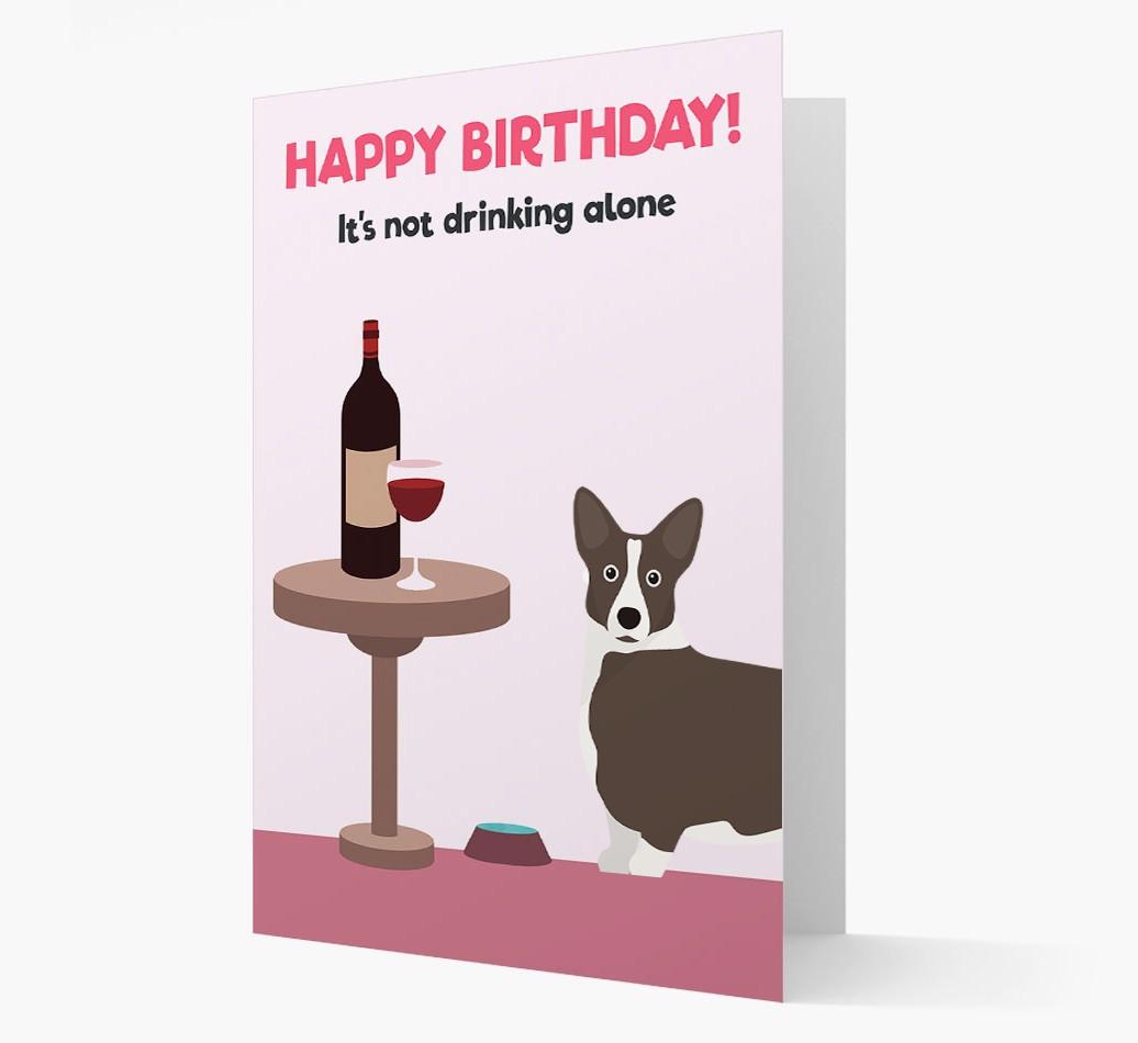 Personalized 'Birthday Drinks' Card with {breedFullName} Icon