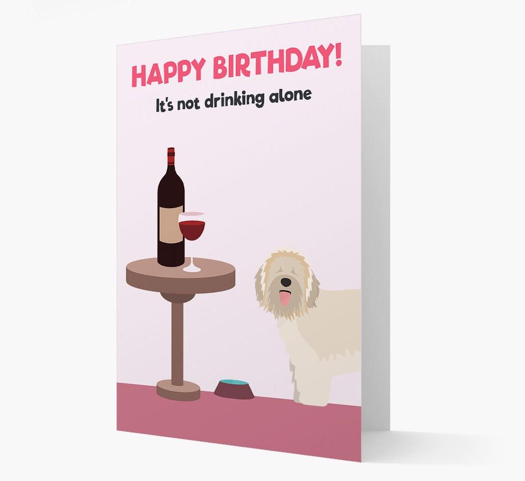 Personalized 'Birthday Drinks' Card with {breedFullName} Icon