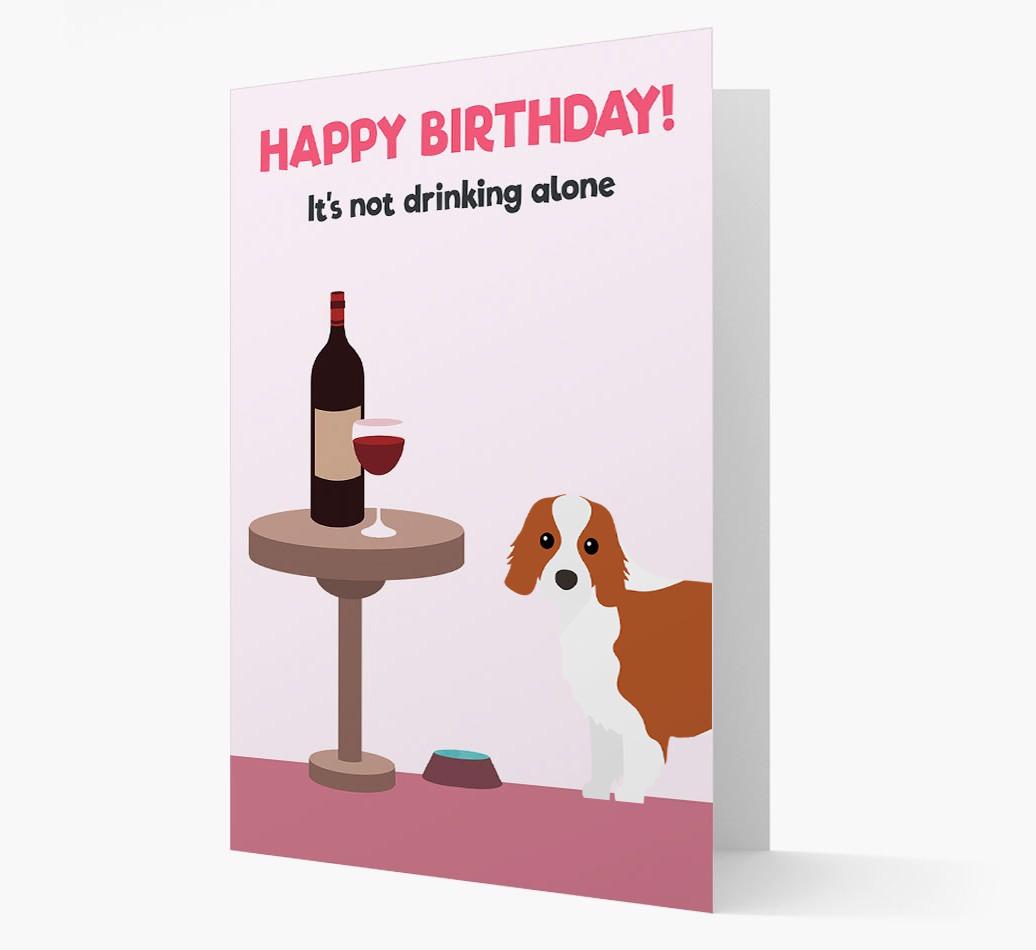 Personalized 'Birthday Drinks' Card with {breedFullName} Icon