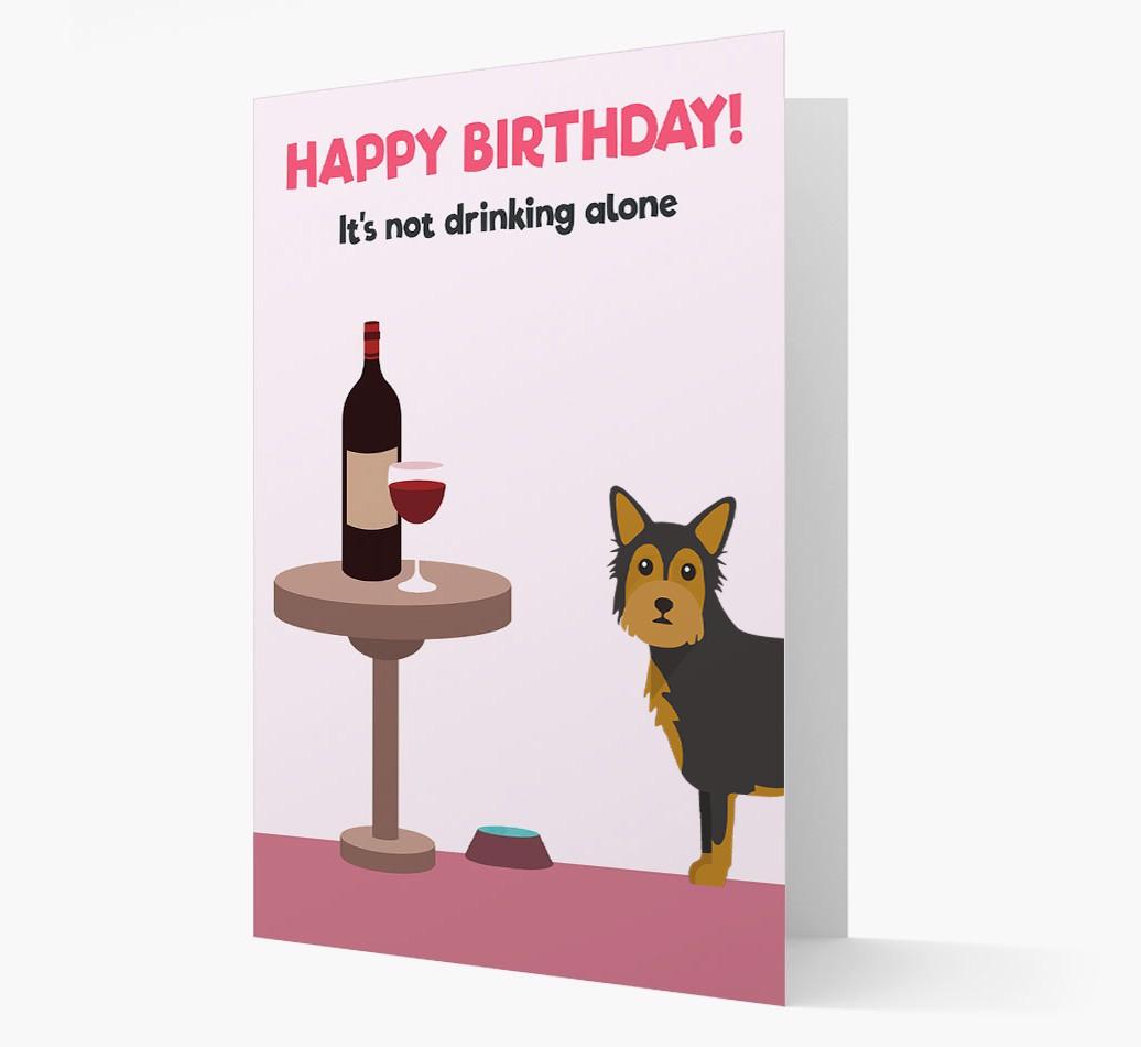 Personalized 'Birthday Drinks' Card with {breedFullName} Icon