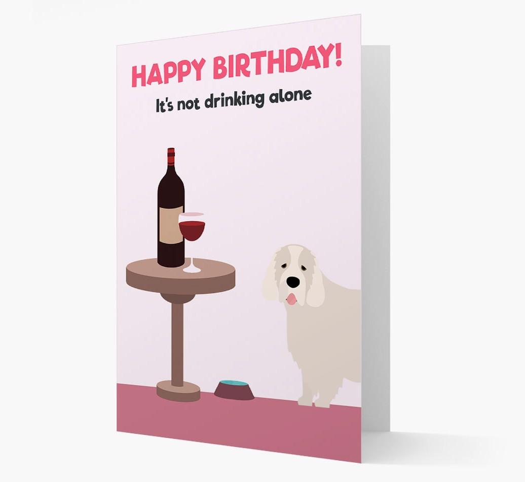 Personalized 'Birthday Drinks' Card with {breedFullName} Icon