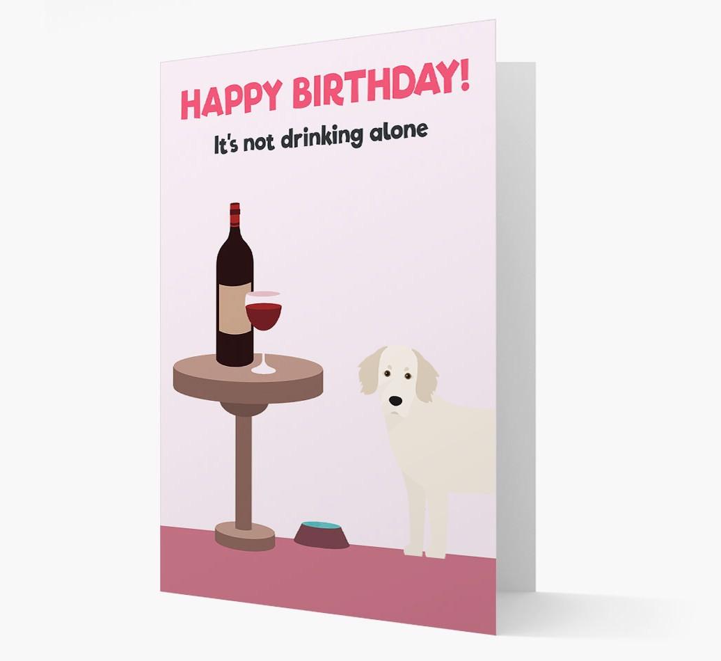 Personalized 'Birthday Drinks' Card with {breedFullName} Icon
