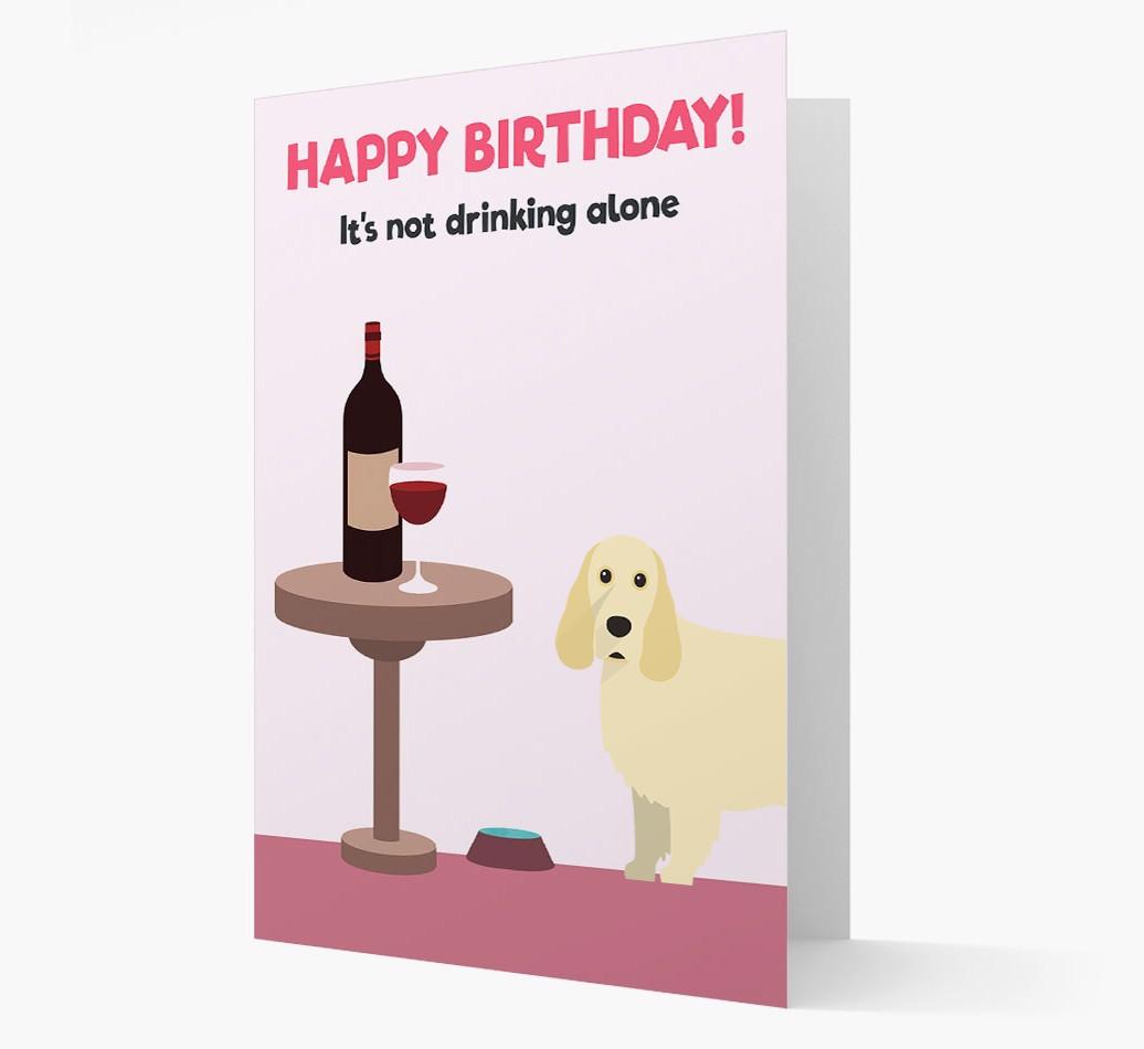 Personalized 'Birthday Drinks' Card with {breedFullName} Icon