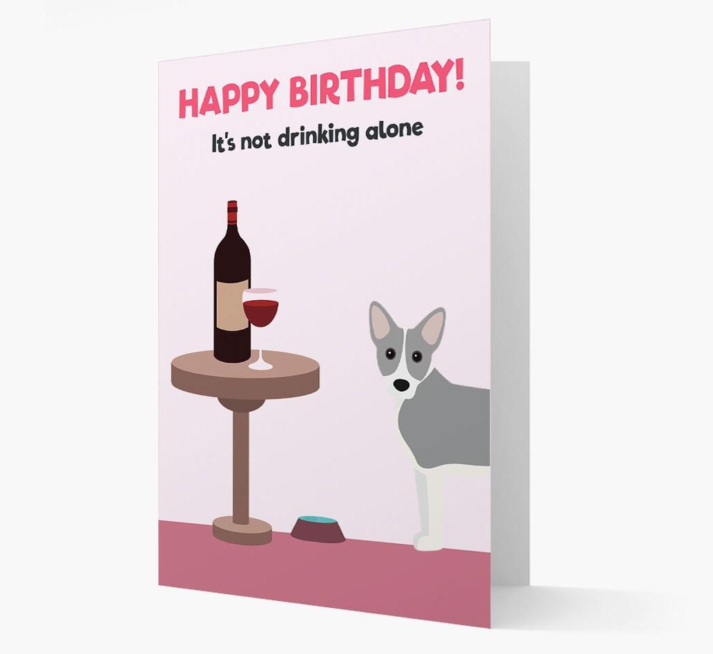 Personalized 'Birthday Drinks' Card with {breedFullName} Icon