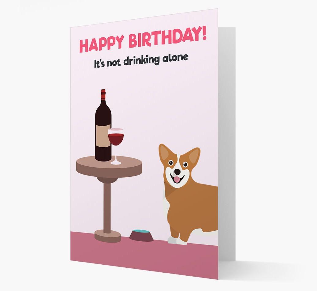 Personalized 'Birthday Drinks' Card with {breedFullName} Icon