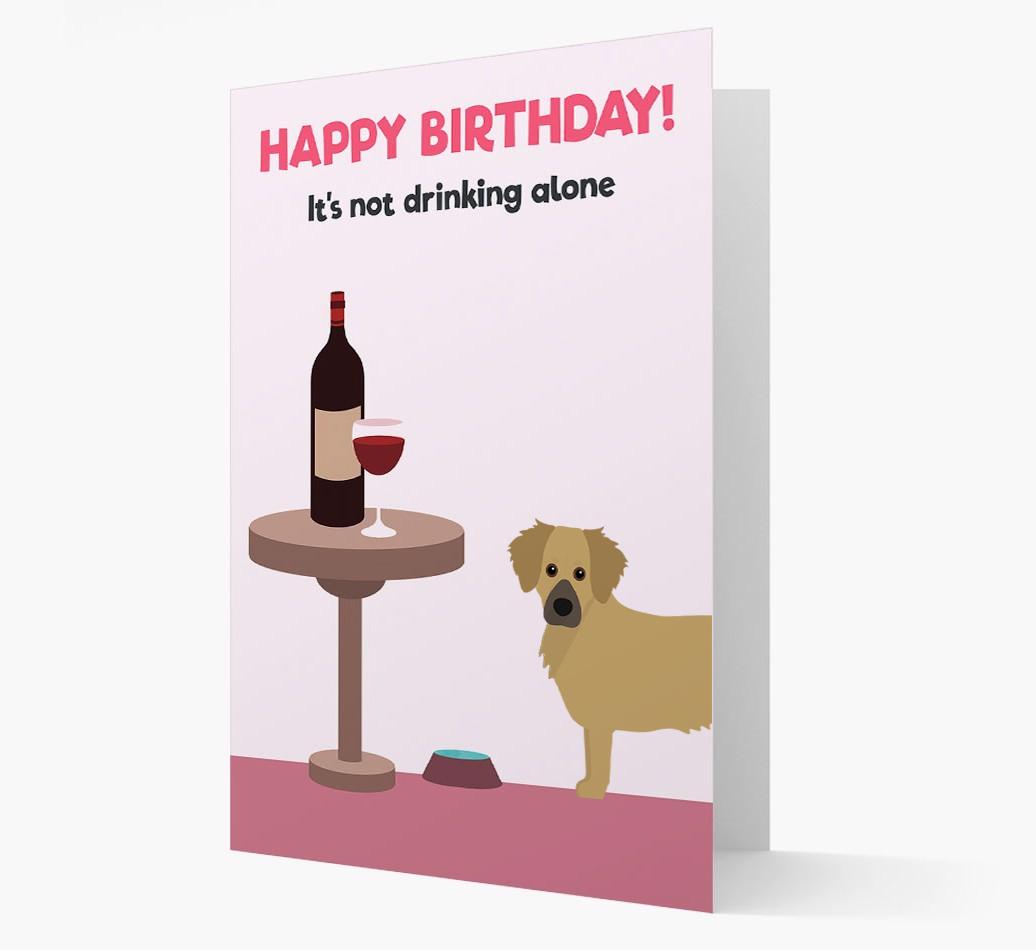 Personalized 'Birthday Drinks' Card with {breedFullName} Icon