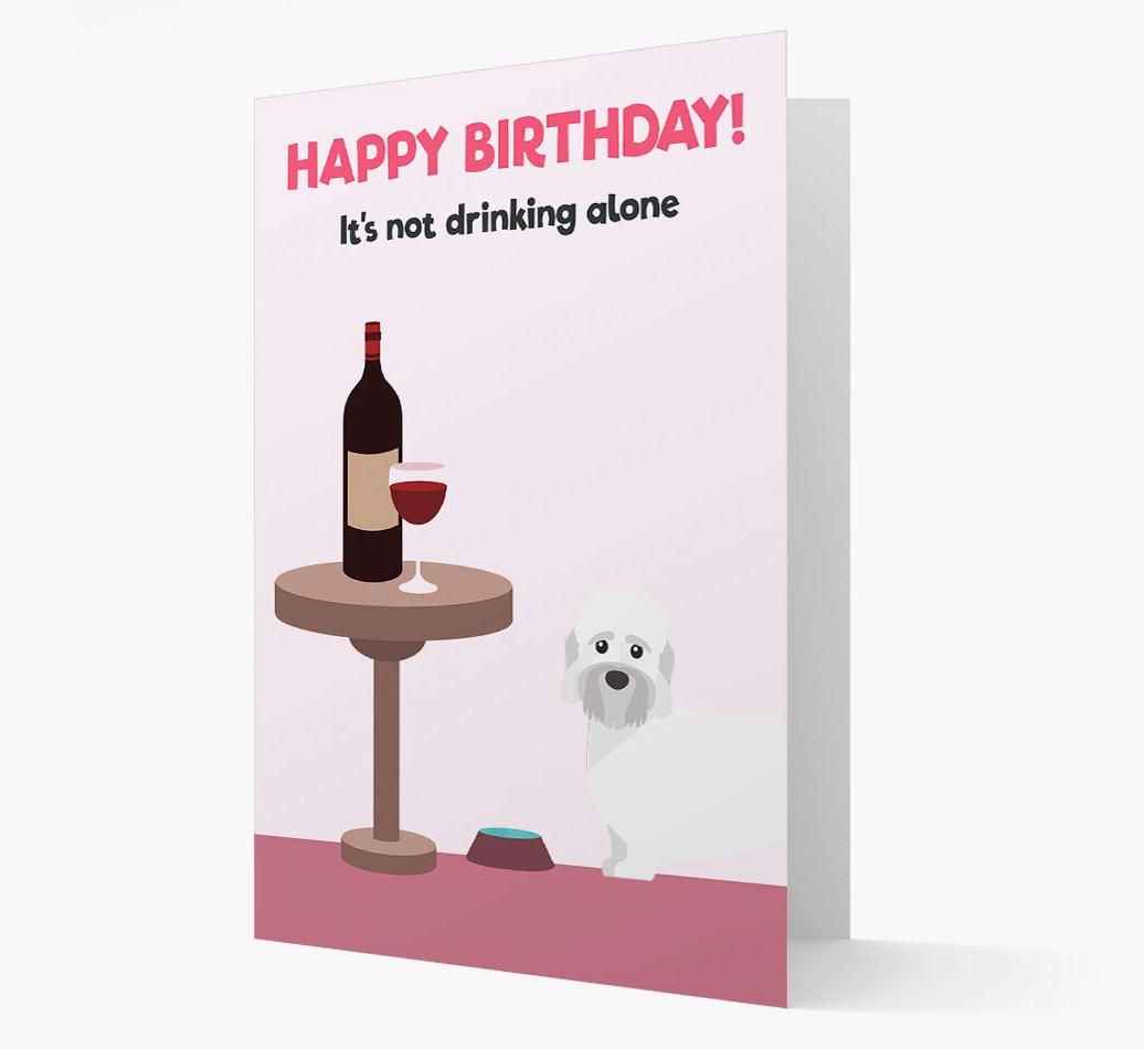 Personalized 'Birthday Drinks' Card with {breedFullName} Icon
