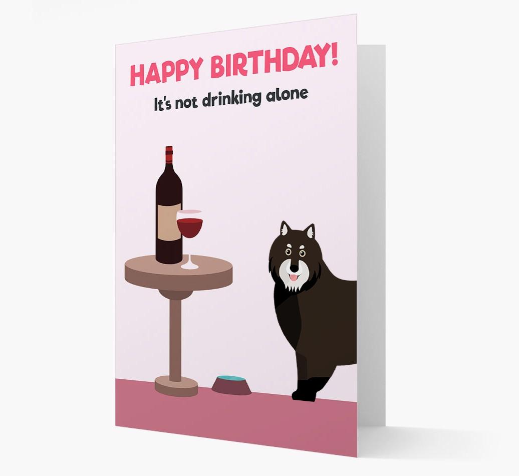 Personalized 'Birthday Drinks' Card with {breedFullName} Icon