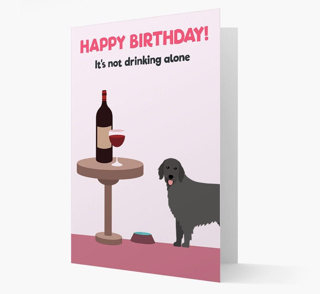 Personalized 'Birthday Drinks' Card with {breedFullName} Icon