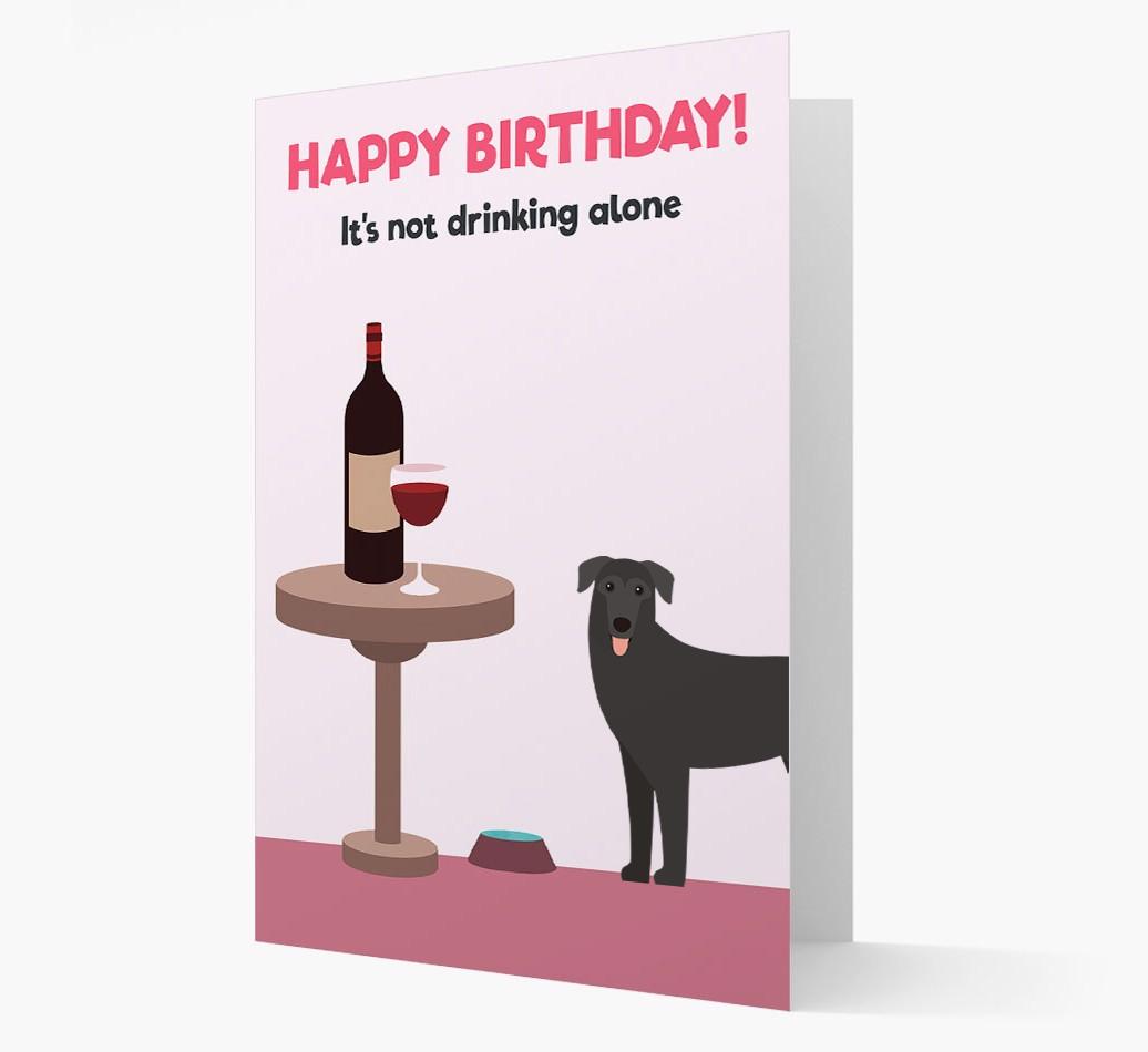 Personalized 'Birthday Drinks' Card with {breedFullName} Icon