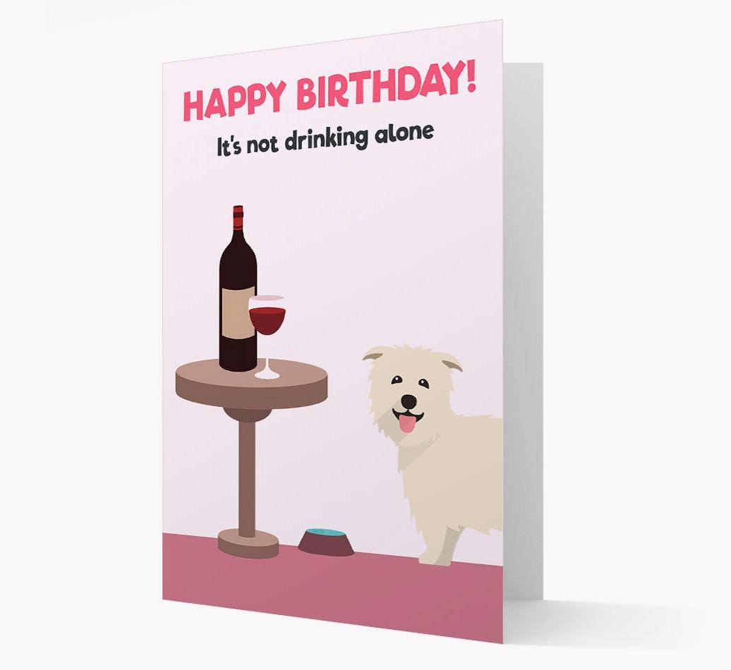 Personalized 'Birthday Drinks' Card with {breedFullName} Icon