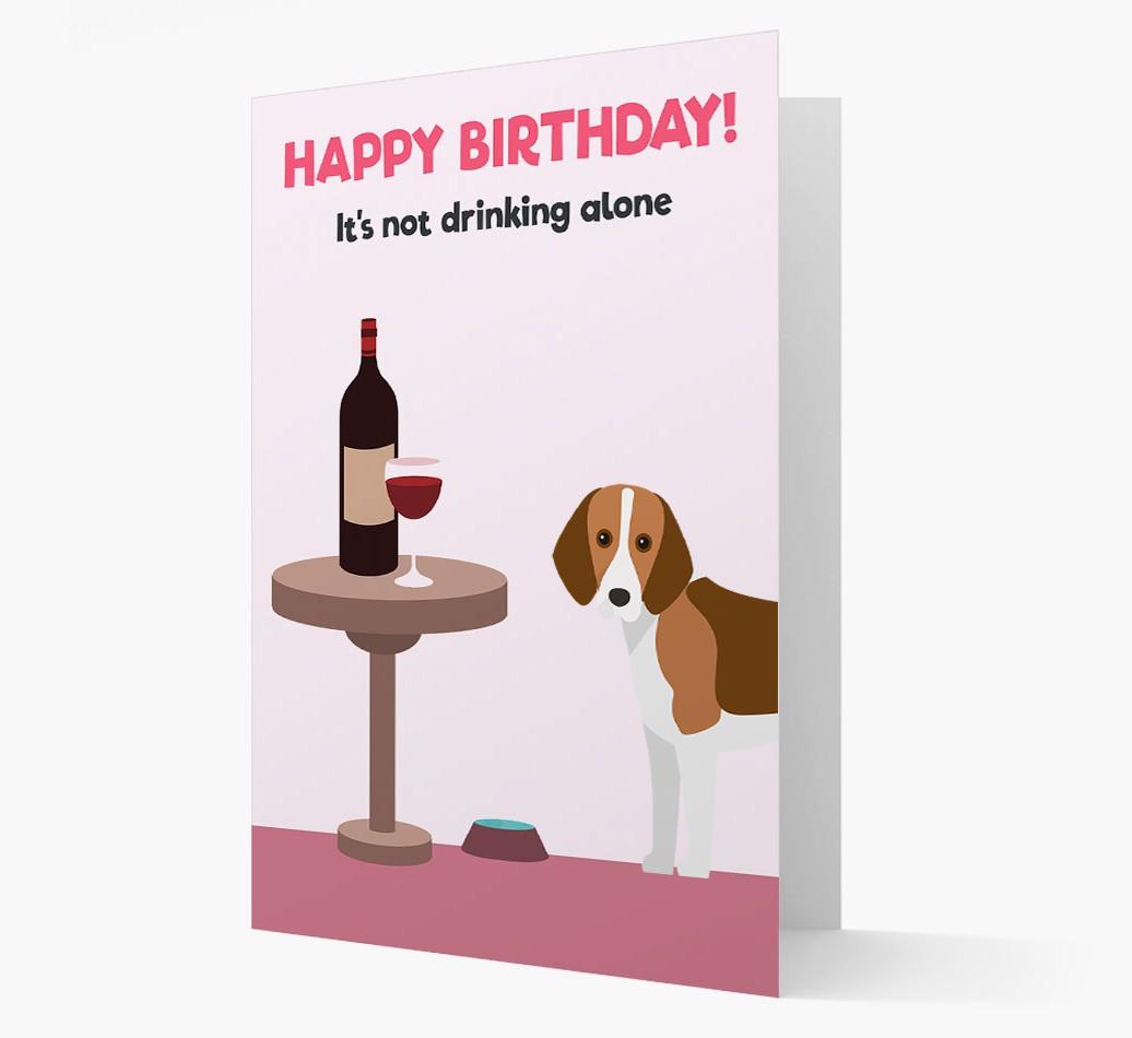 Personalized 'Birthday Drinks' Card with {breedFullName} Icon