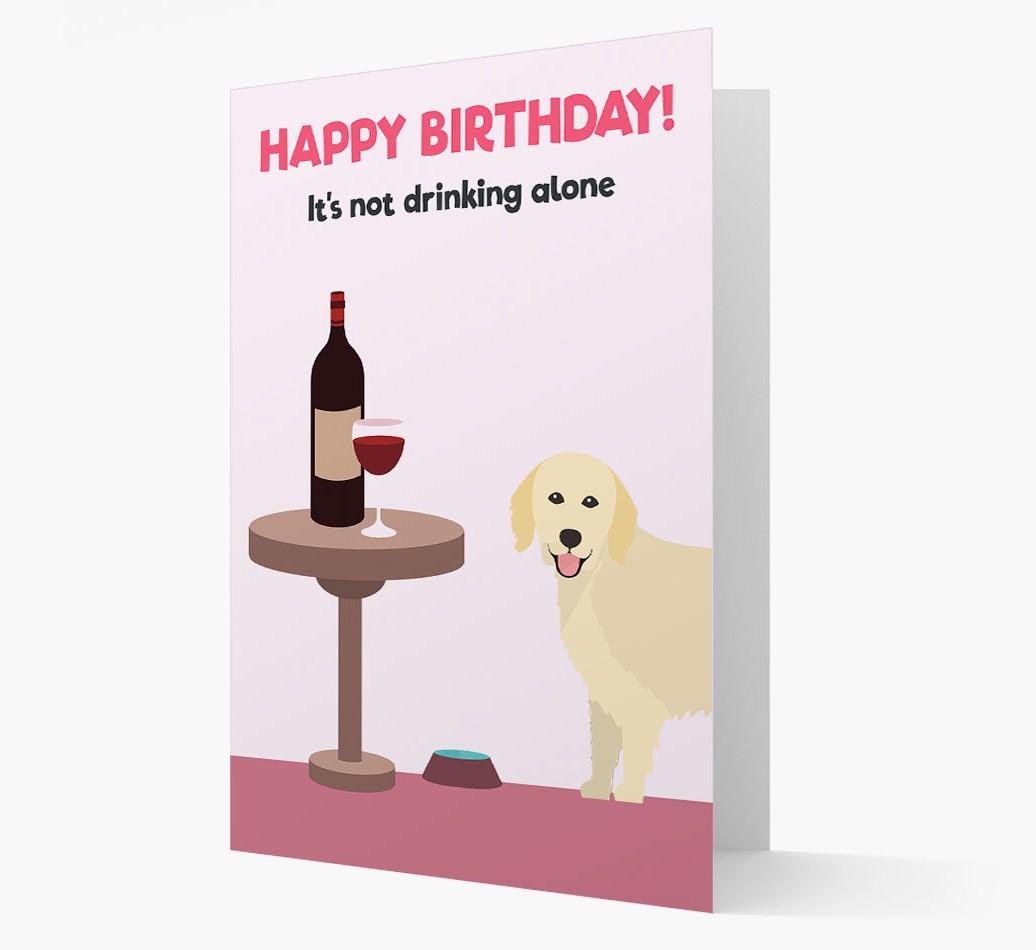 Personalized 'Birthday Drinks' Card with {breedFullName} Icon