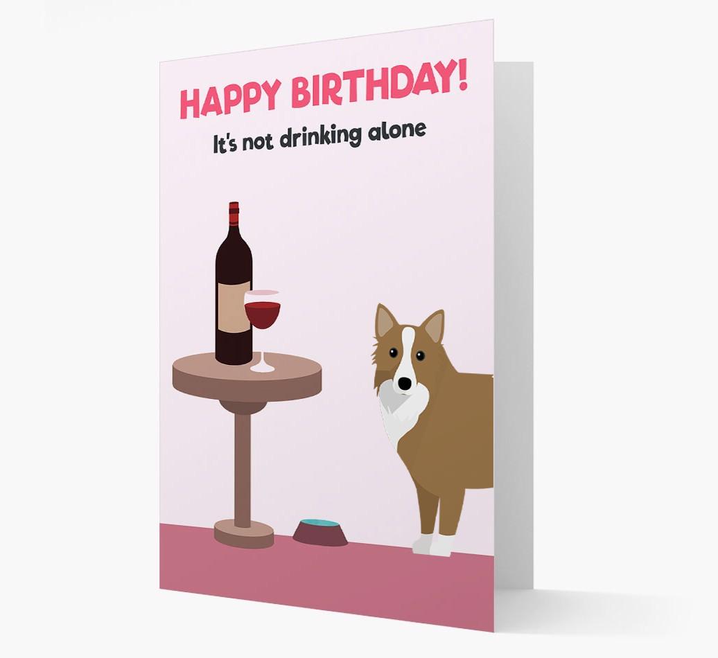 Personalized 'Birthday Drinks' Card with {breedFullName} Icon