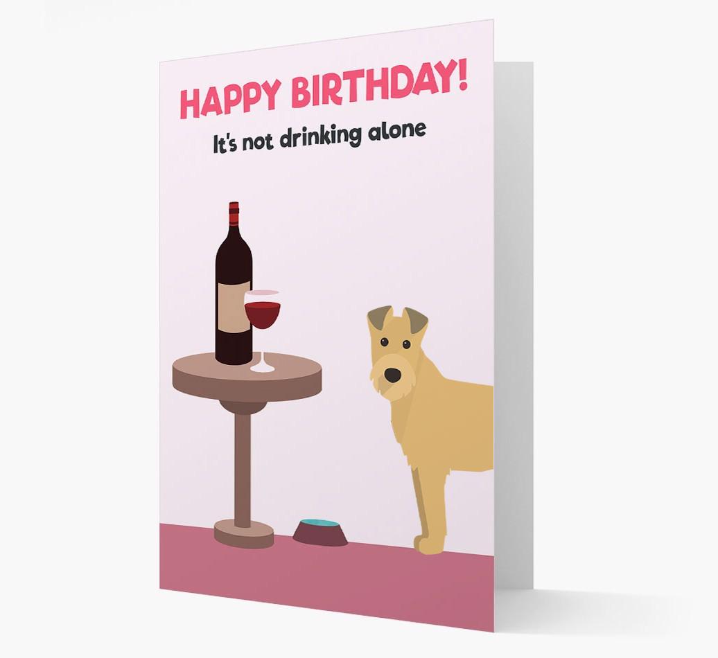 Personalized 'Birthday Drinks' Card with {breedFullName} Icon