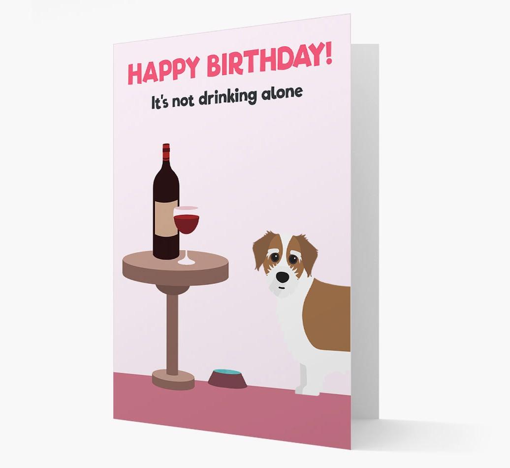Personalized 'Birthday Drinks' Card with {breedFullName} Icon