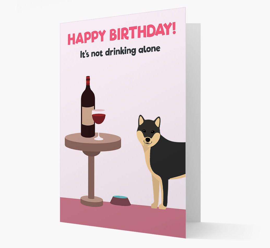 Personalized 'Birthday Drinks' Card with {breedFullName} Icon
