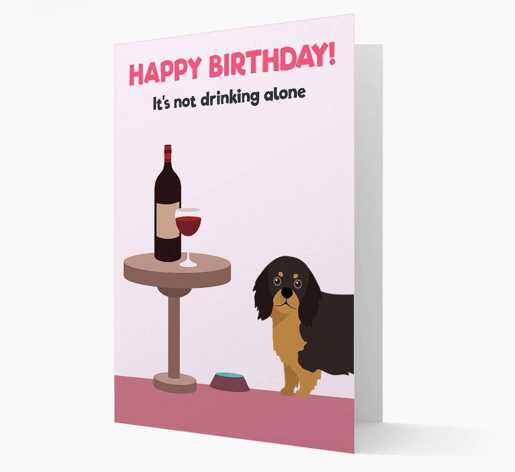 Personalized 'Birthday Drinks' Card with {breedFullName} Icon