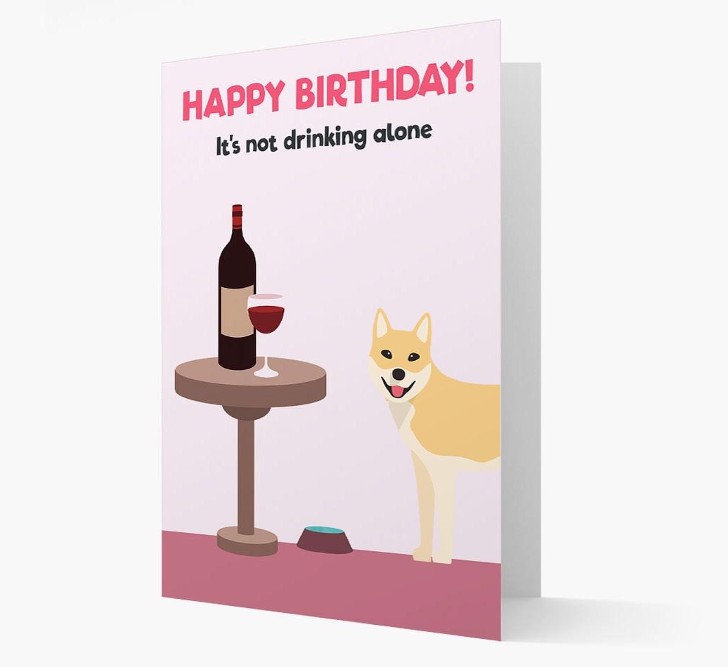 Personalized 'Birthday Drinks' Card with {breedFullName} Icon