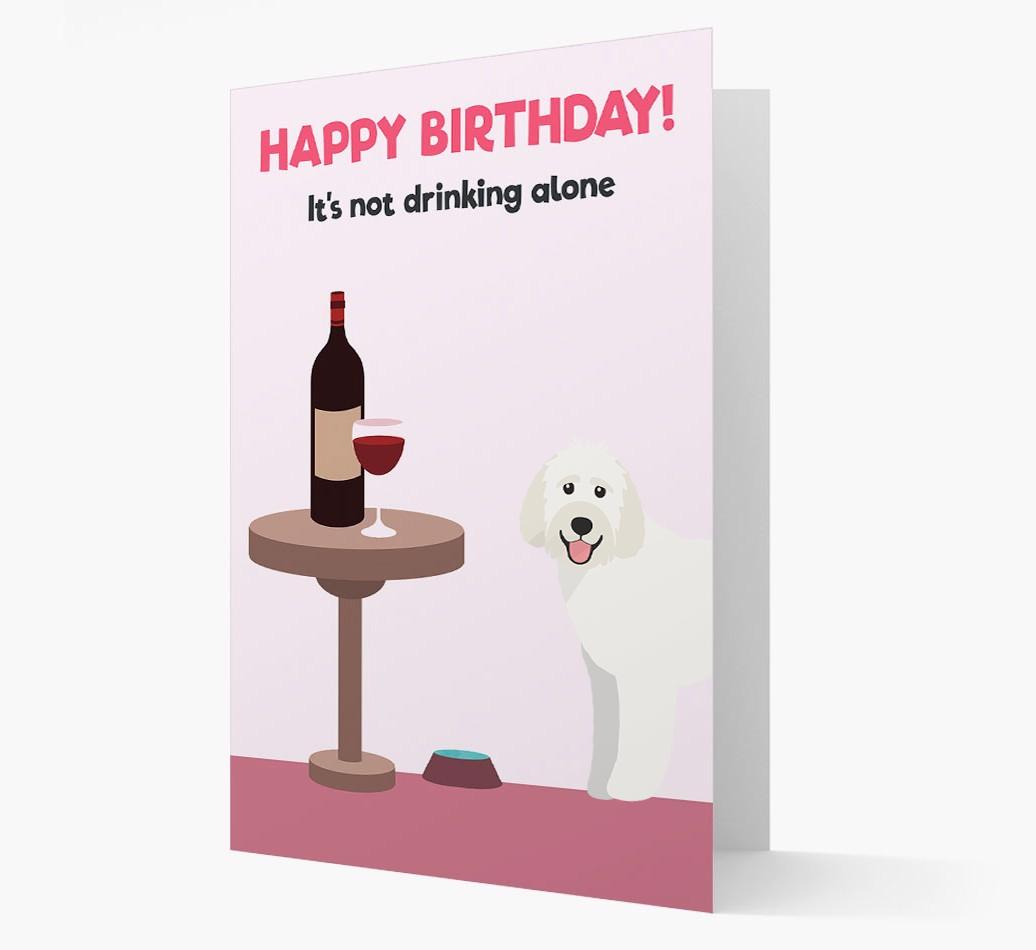 Personalized 'Birthday Drinks' Card with {breedFullName} Icon