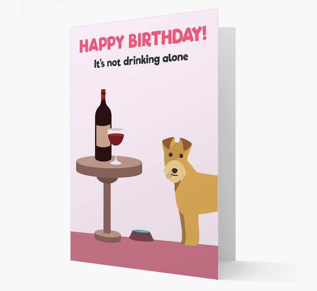 Personalized 'Birthday Drinks' Card with {breedFullName} Icon