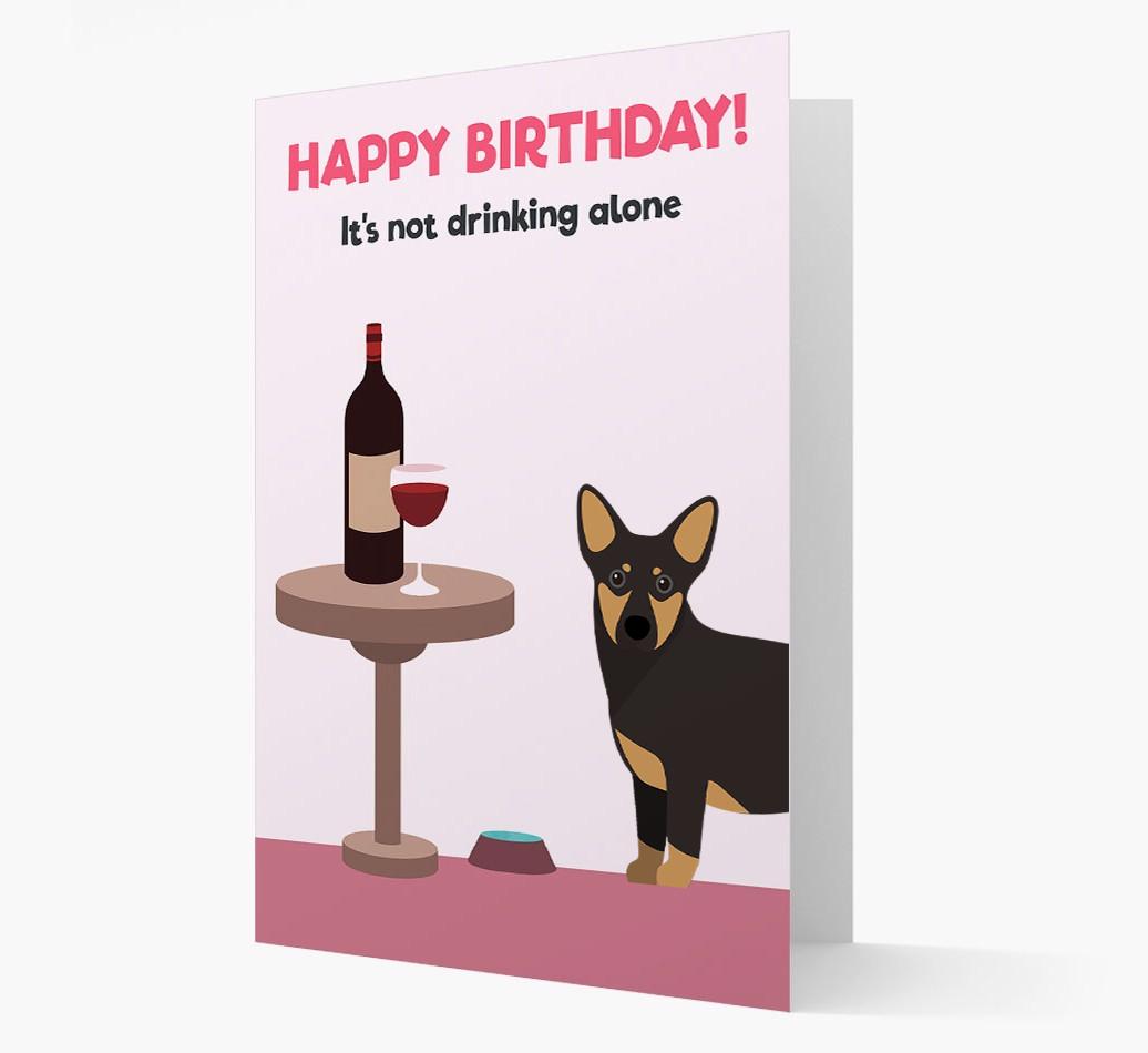 Personalized 'Birthday Drinks' Card with {breedFullName} Icon