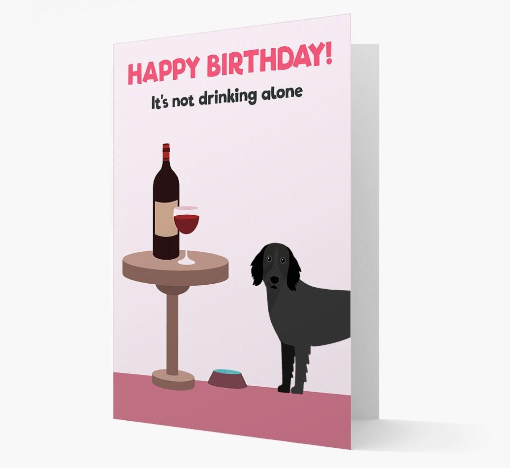 Personalized 'Birthday Drinks' Card with {breedFullName} Icon