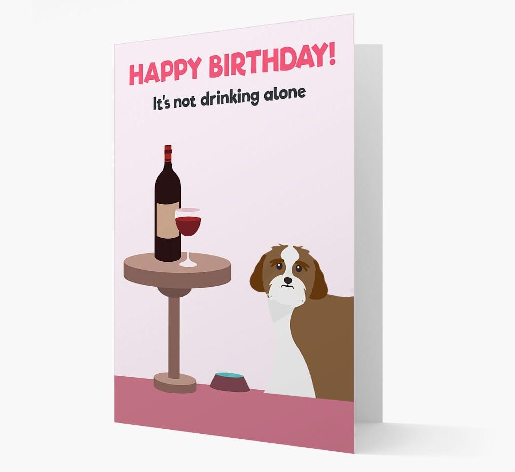 Personalized 'Birthday Drinks' Card with {breedFullName} Icon