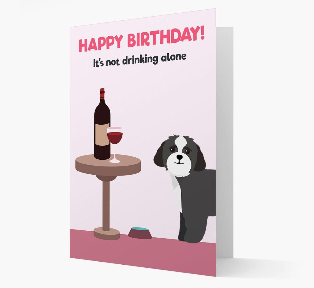Personalized 'Birthday Drinks' Card with {breedFullName} Icon