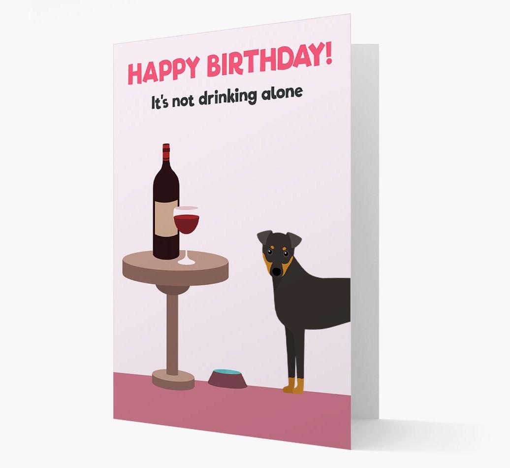 Personalized 'Birthday Drinks' Card with {breedFullName} Icon