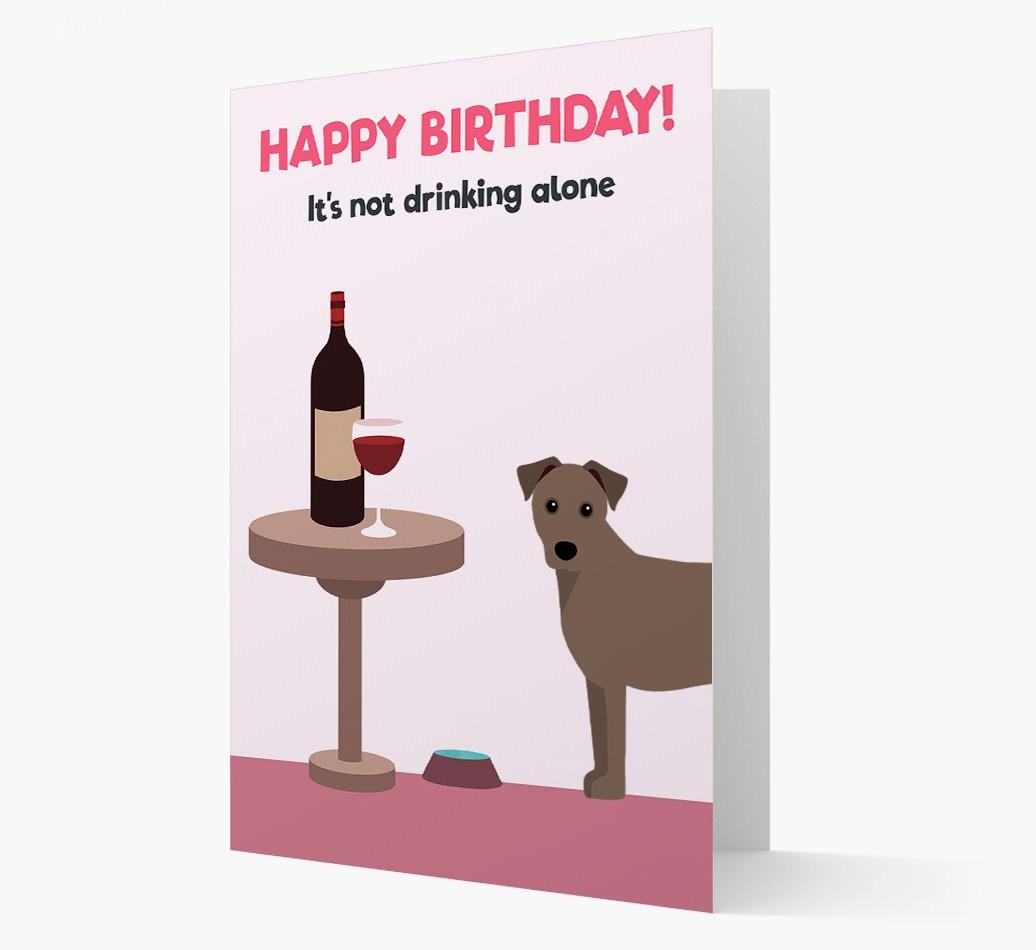 Personalized 'Birthday Drinks' Card with {breedFullName} Icon