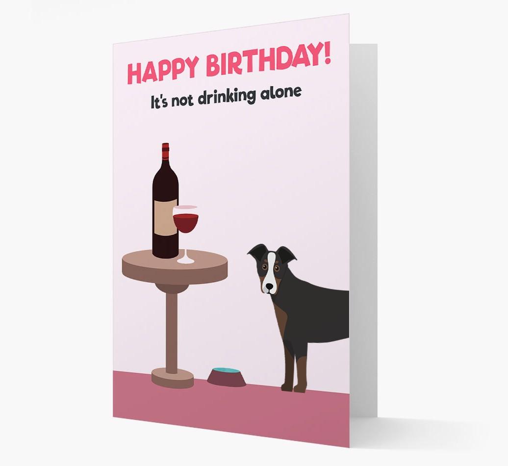 Personalized 'Birthday Drinks' Card with {breedFullName} Icon