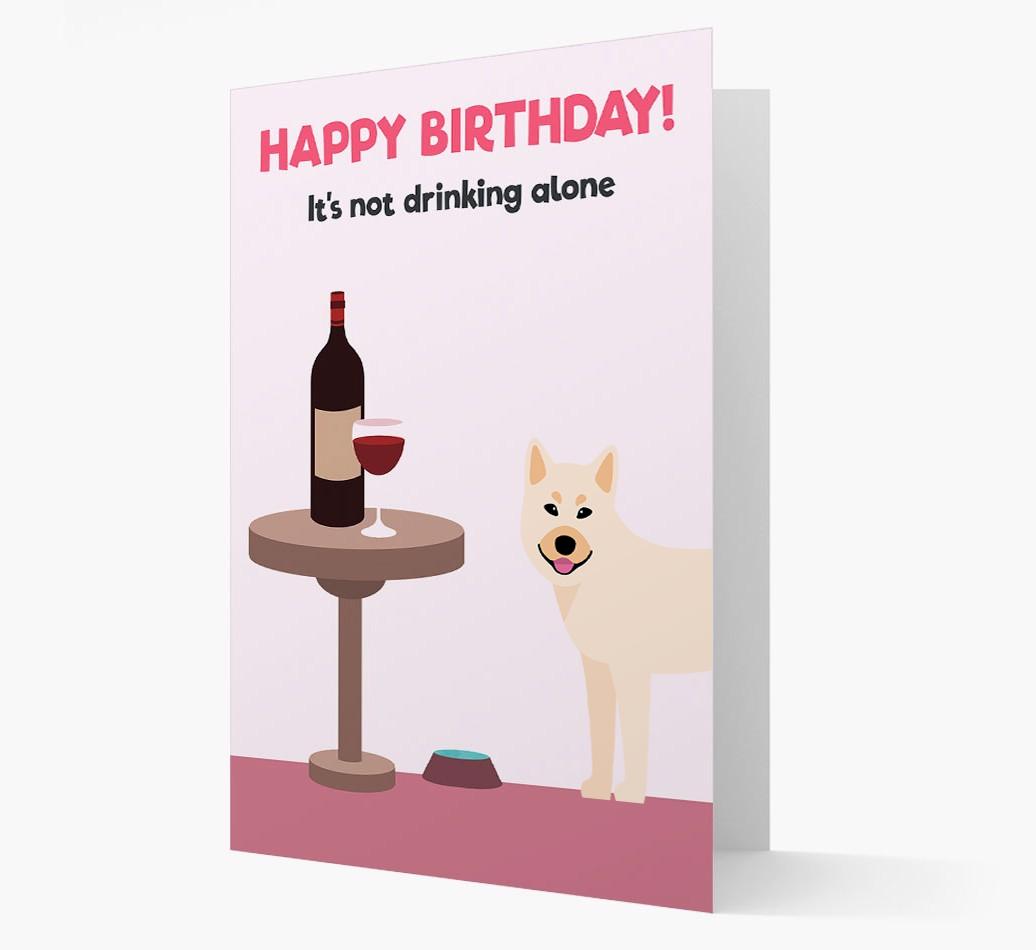 Personalized 'Birthday Drinks' Card with {breedFullName} Icon
