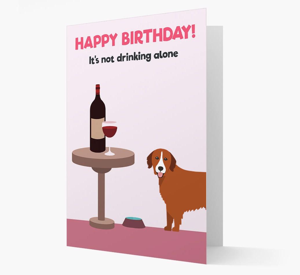 Personalized 'Birthday Drinks' Card with {breedFullName} Icon