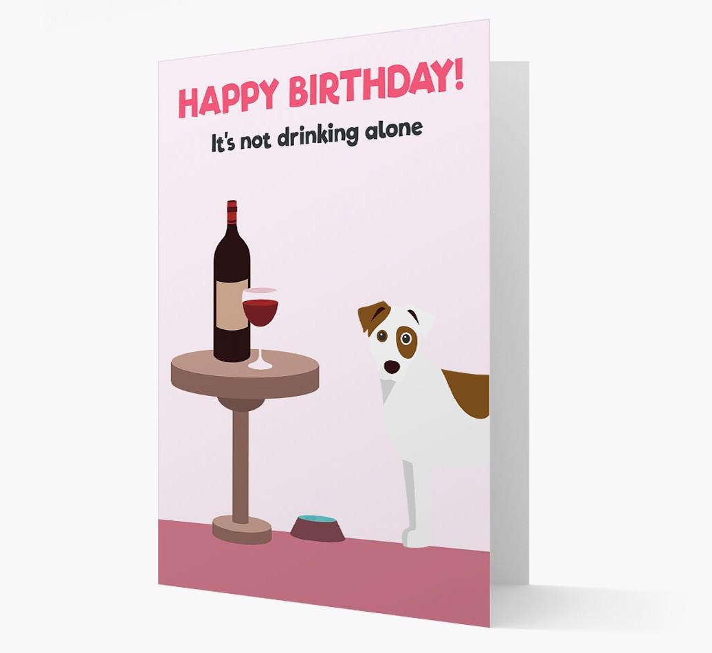 Personalized 'Birthday Drinks' Card with {breedFullName} Icon