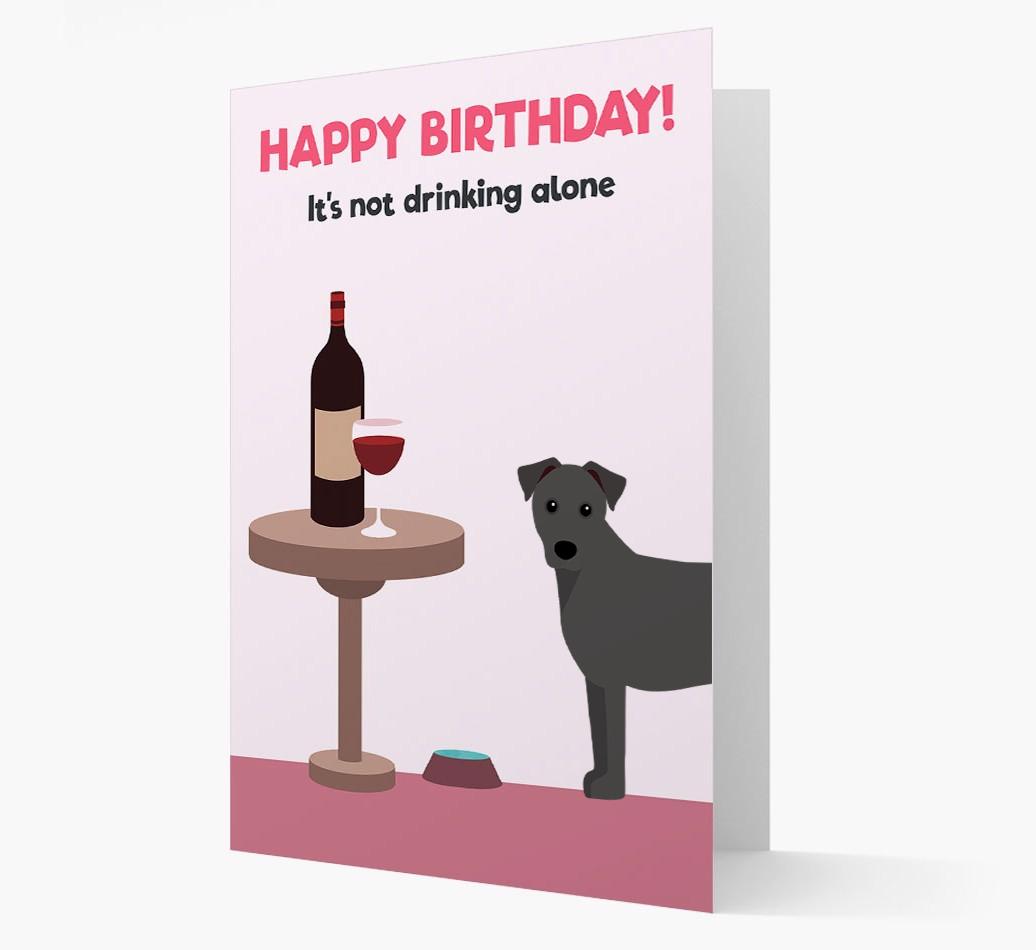 Personalized 'Birthday Drinks' Card with {breedFullName} Icon