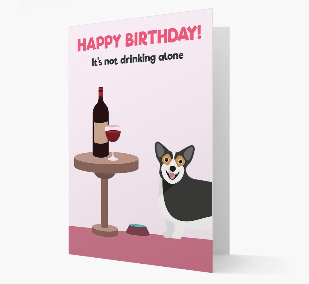 Personalized 'Birthday Drinks' Card with {breedFullName} Icon