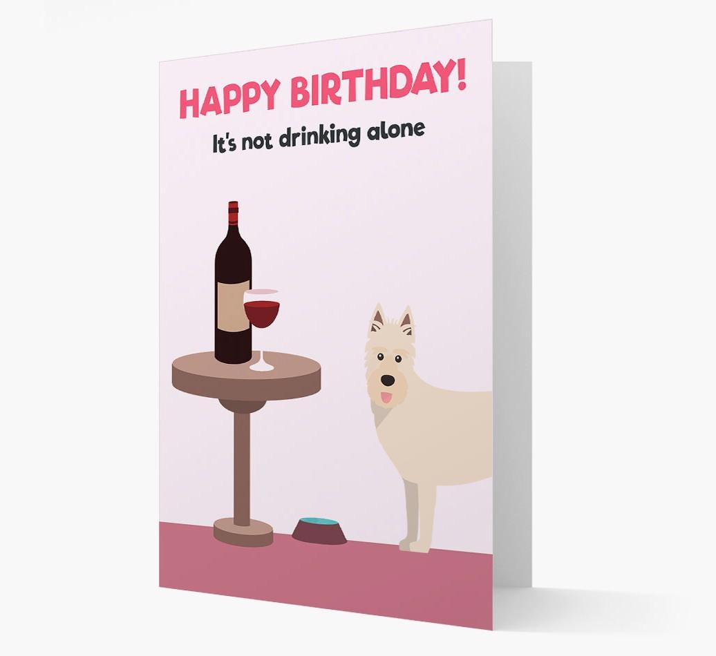 Personalized 'Birthday Drinks' Card with {breedFullName} Icon
